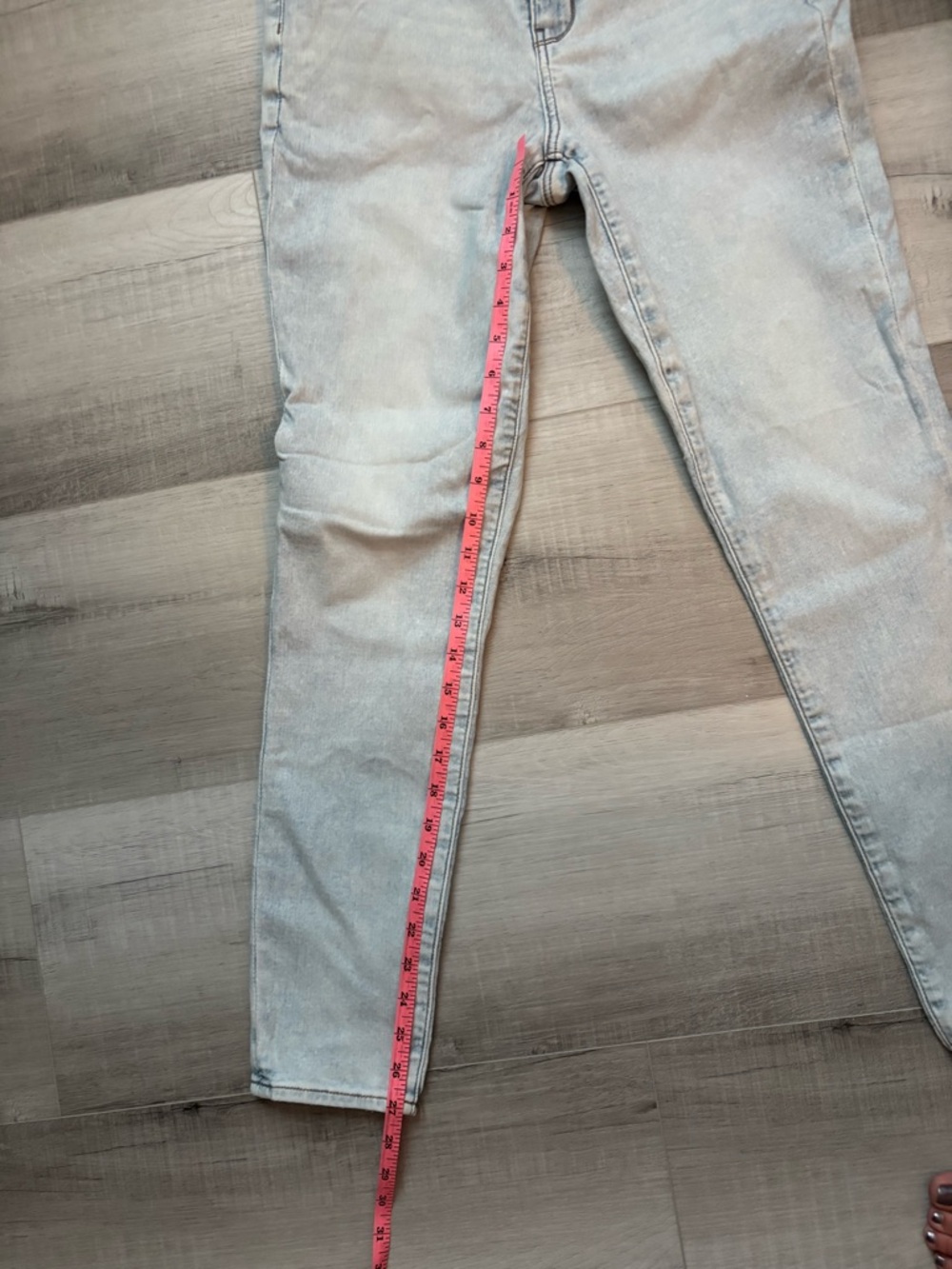 American Eagle Next Level Stretch Jeans Size 12 Regular Light Wash Skinny - Picture 4 of 8